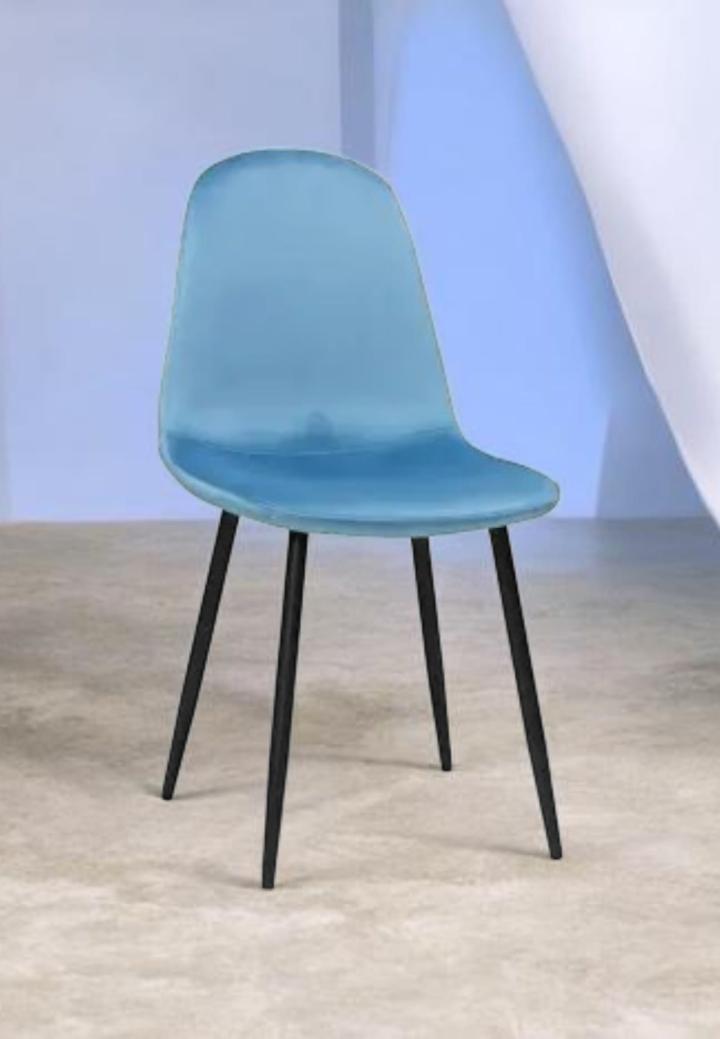 Scaun Rya Catifea Babyface Albastru Deschis