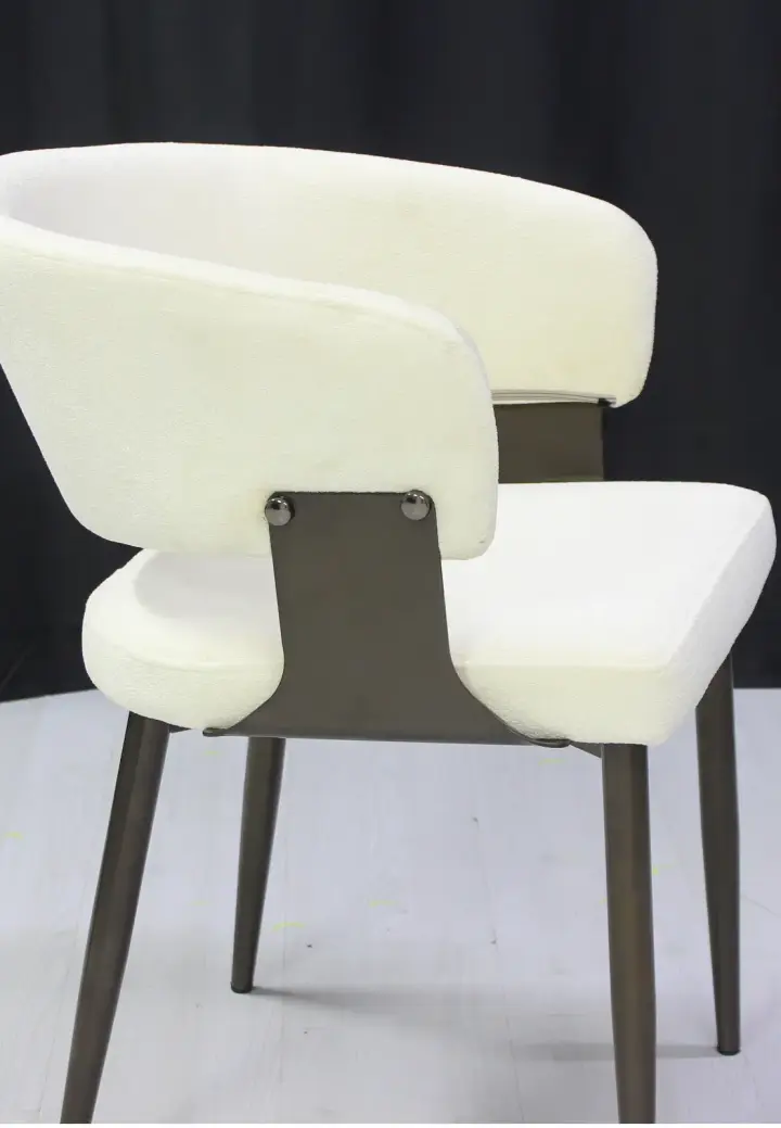 Scaun Ryga Crem cu Tapițerie Textilă