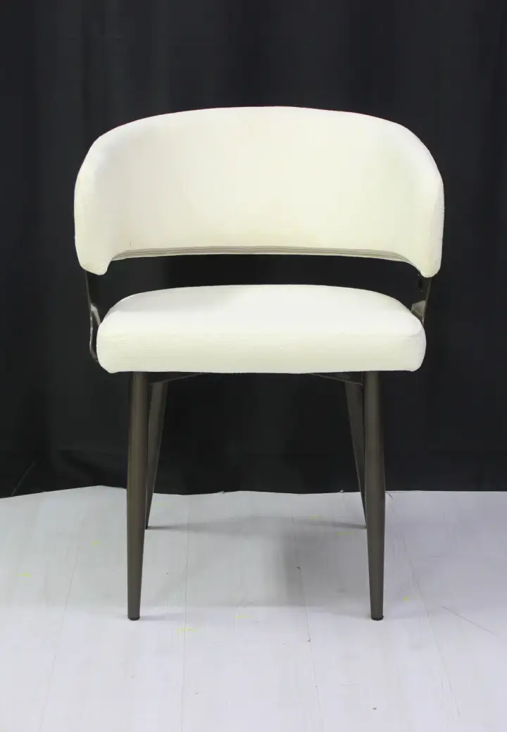 Scaun Ryga Crem cu Tapițerie Textilă