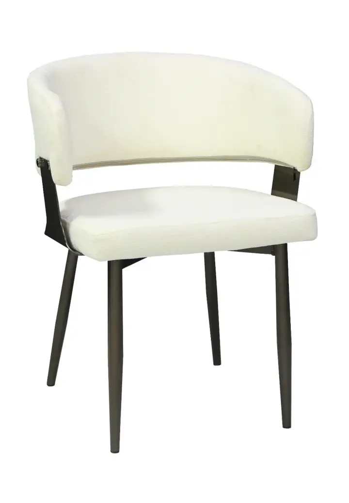 Scaun Ryga Crem cu Tapițerie Textilă