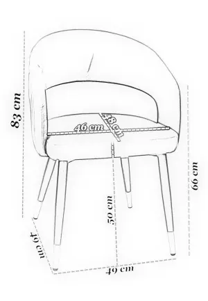 Scaun Ryga Gri cu Tapițerie Textilă