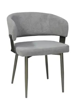 Scaun Ryga Gri cu Tapițerie Textilă