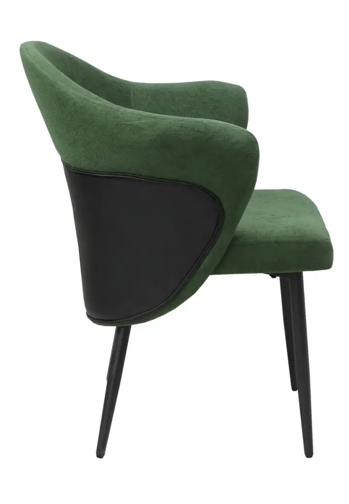 Scaun Titan Verde Negru, Piele Ecologică și Textil