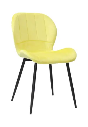 Scaun Topaz Galben din Catifea Babyface