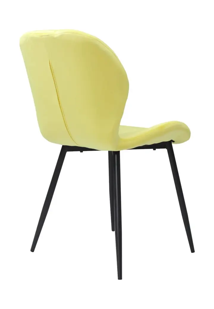 Scaun Topaz Galben din Catifea Babyface