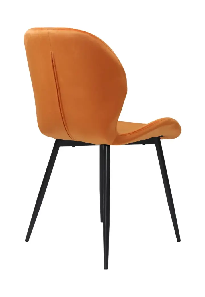 Scaun Topaz Portocaliu din Catifea Babyface