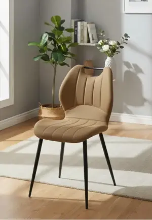 Scaun Topra Bej Piele Ecologică, Textil