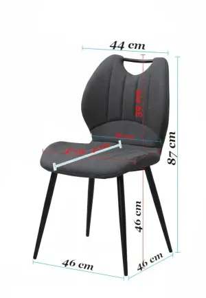 Scaun Topra Bej Piele Ecologică, Textil