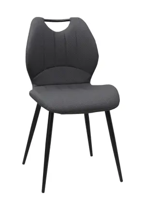 Scaun Topra Gri Inchis Piele Ecologică, Textil